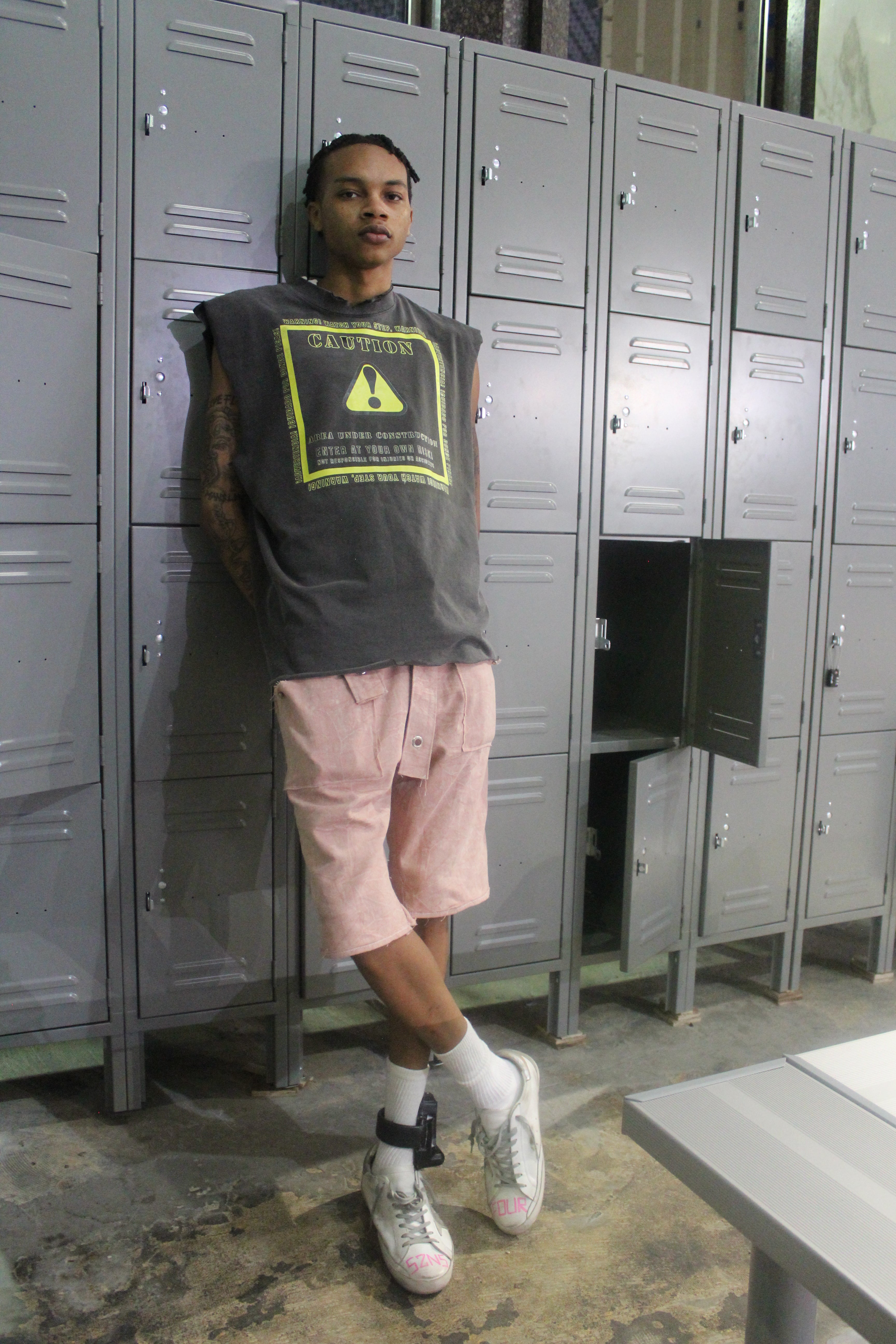 !CAUTION! Distressed Tee