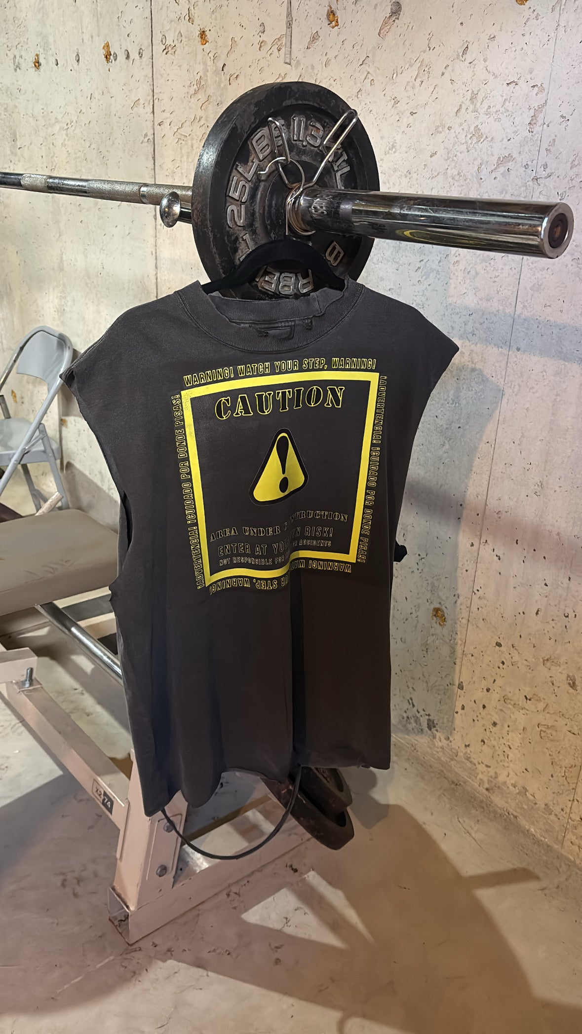 !CAUTION! Distressed Tee