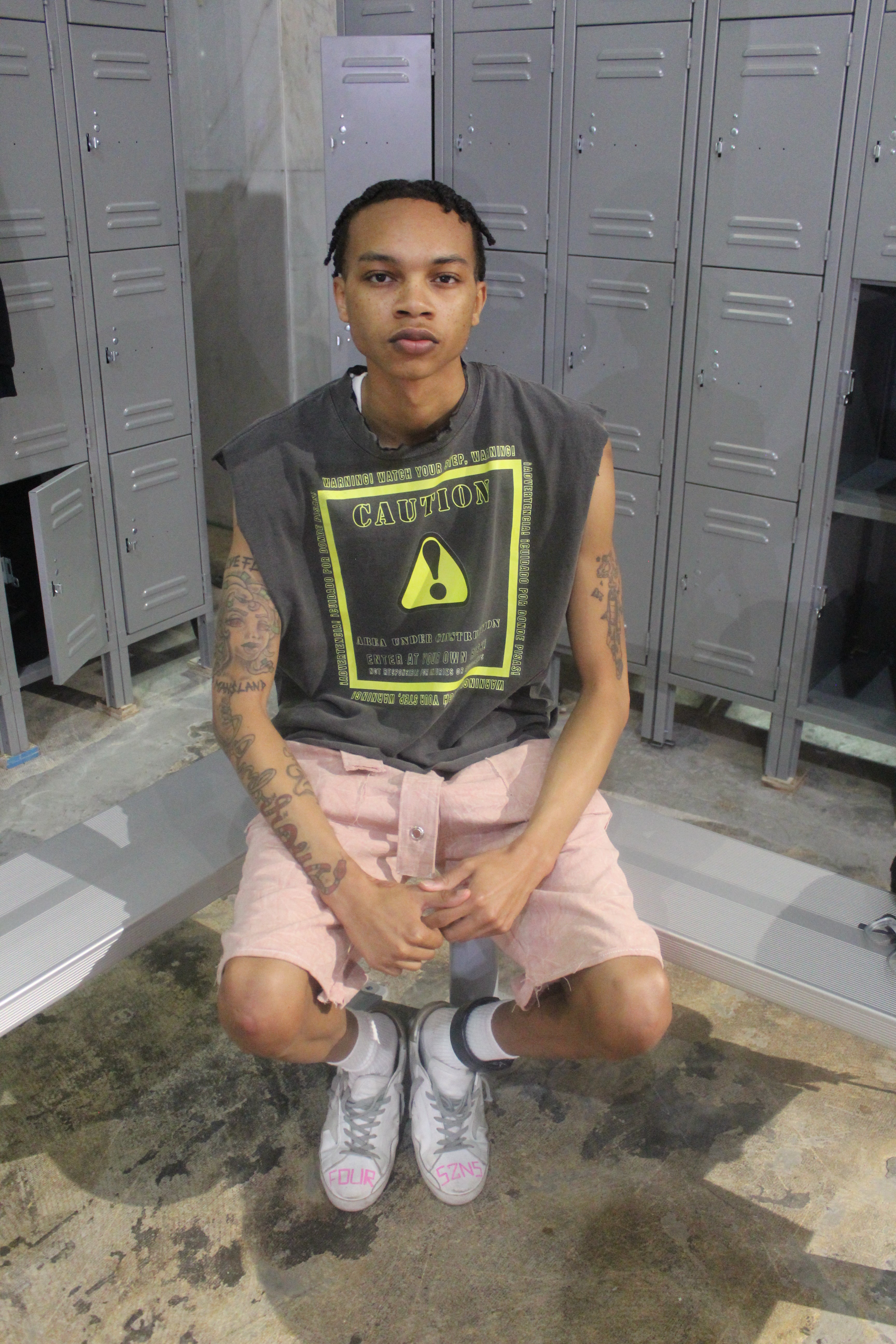 !CAUTION! Distressed Tee